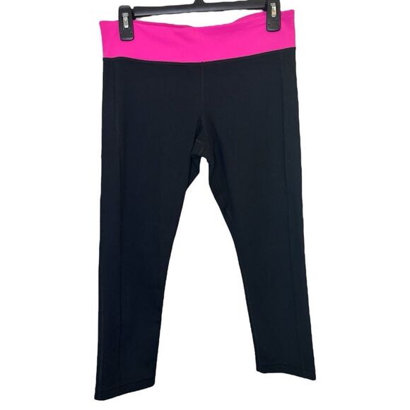 Under Armour Black and Pink Capri Leggings - Picture 1 of 6